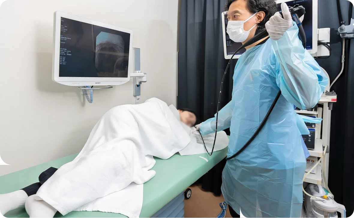 苦痛の少ない内視鏡検査
